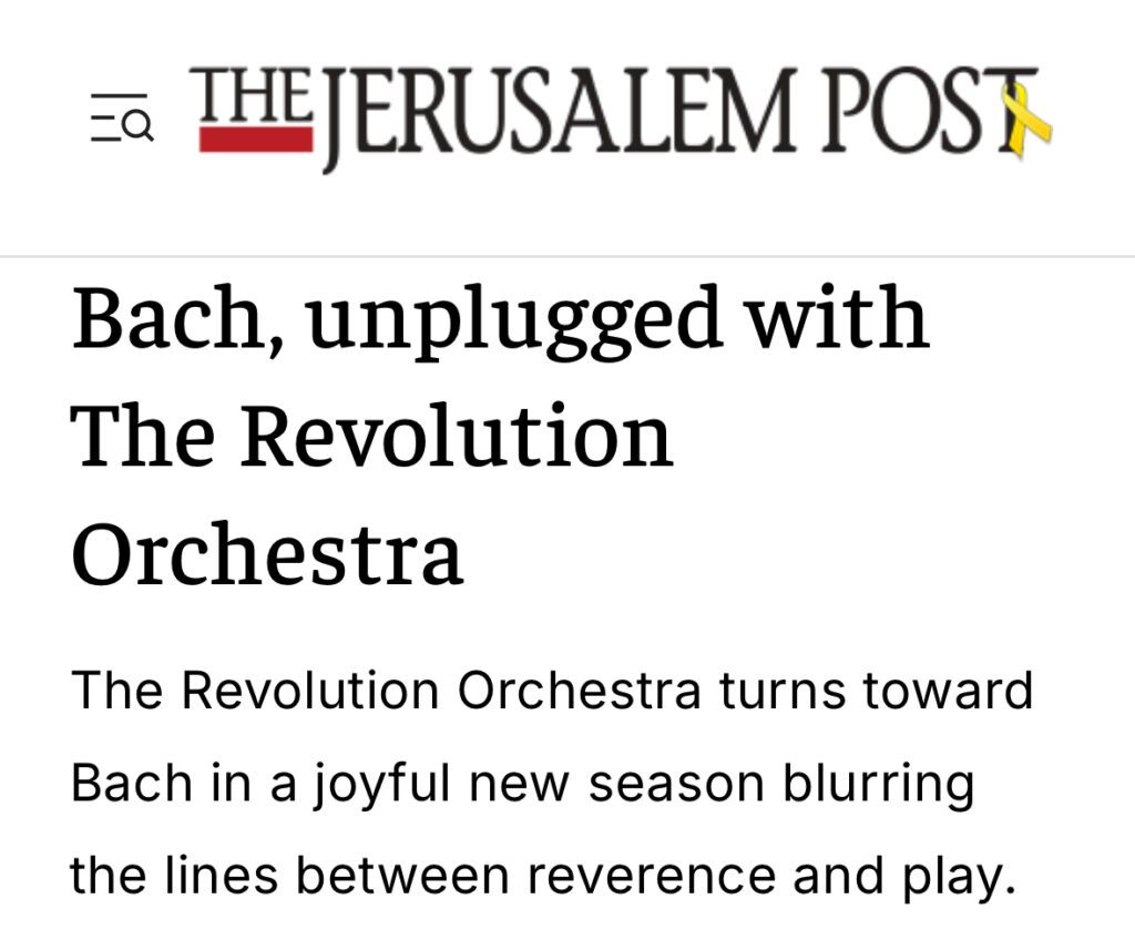 Bach, unplugged with The Revolution Orchestra